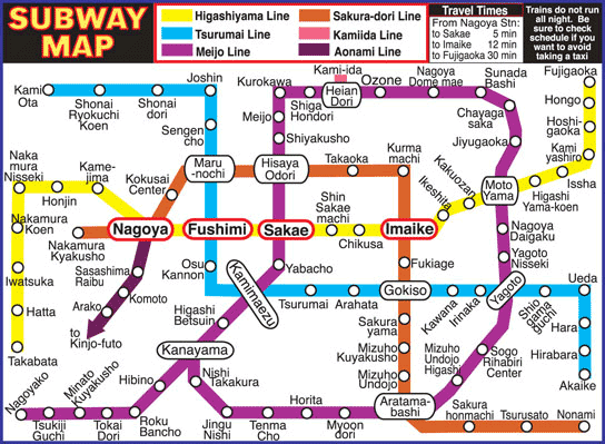 nagoya subway map